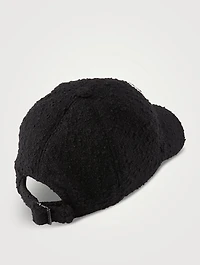 Bouclé Tweed Wool Baseball Cap