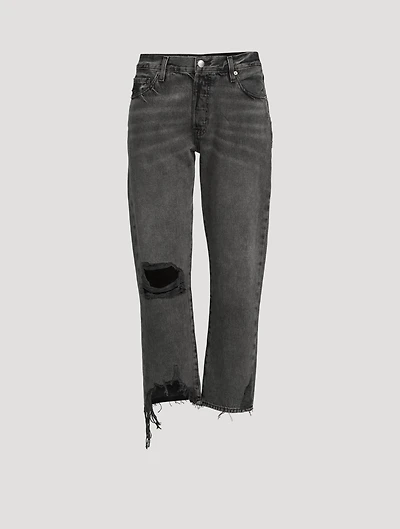 Le Slouch Crop Released Jeans