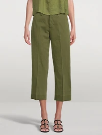 Le Tomboy Cotton Pants With Released Hem