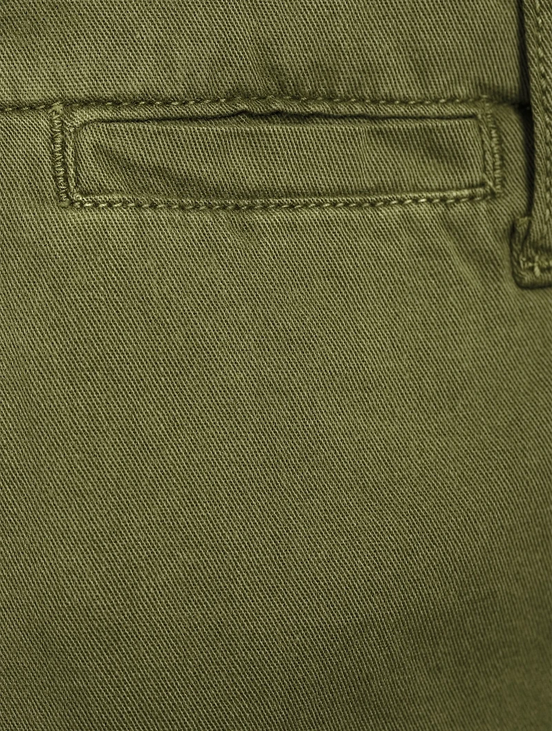Le Tomboy Cotton Pants With Released Hem
