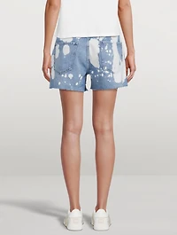 Le Ultra Baggy Stagger Shorts With Raw Hem