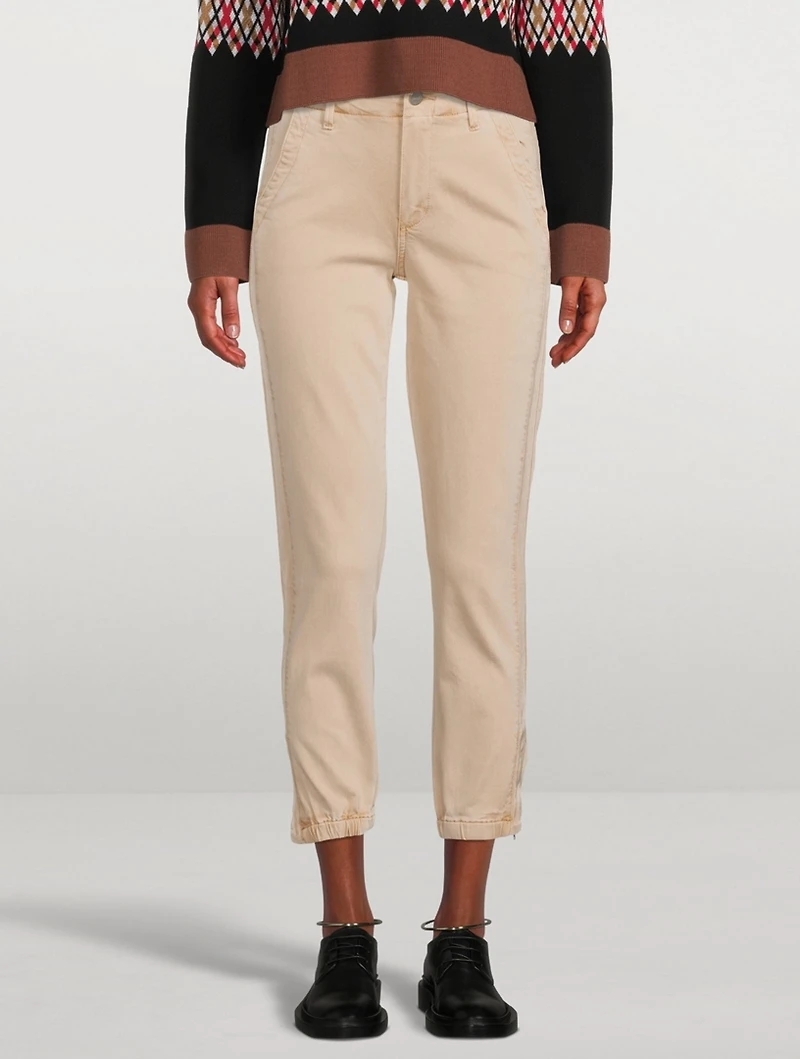 Mayslie Jogger Pants With Grosgrain Stripe