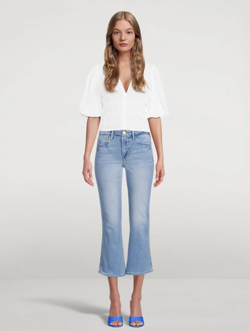 Le Crop Mini Bootcut Jeans