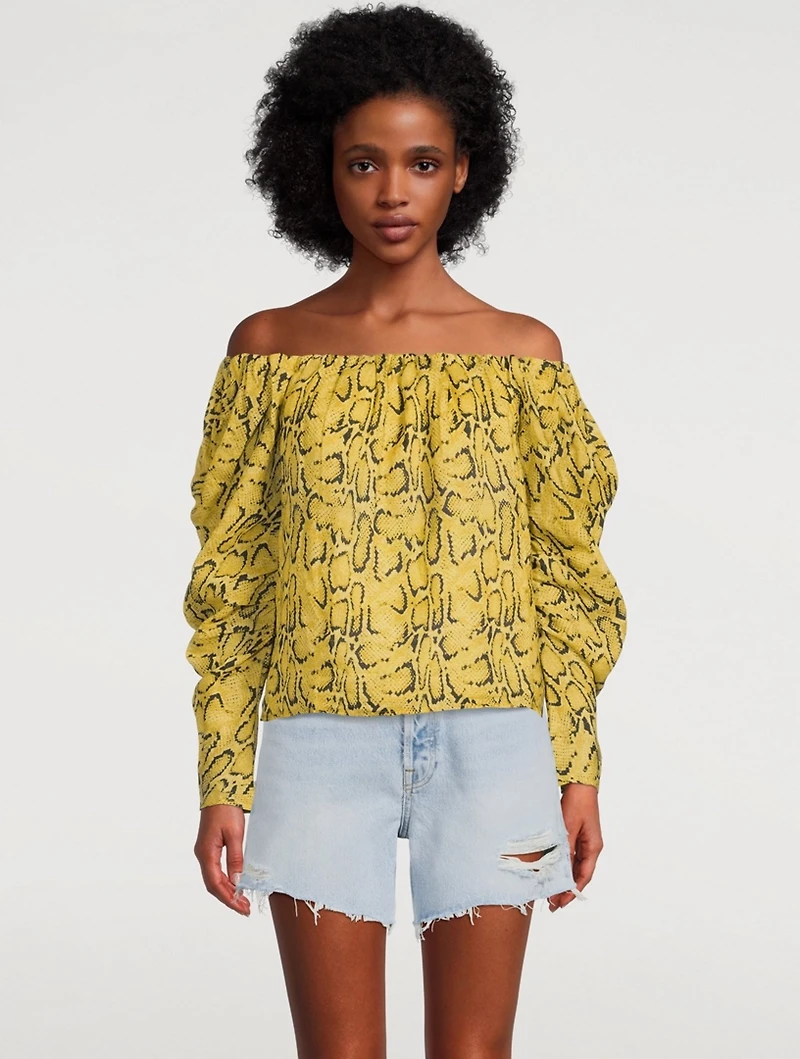 Off-The-Shoulder Billow Top
