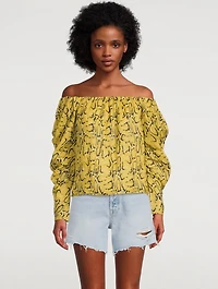 Off-The-Shoulder Billow Top