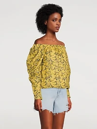 Off-The-Shoulder Billow Top