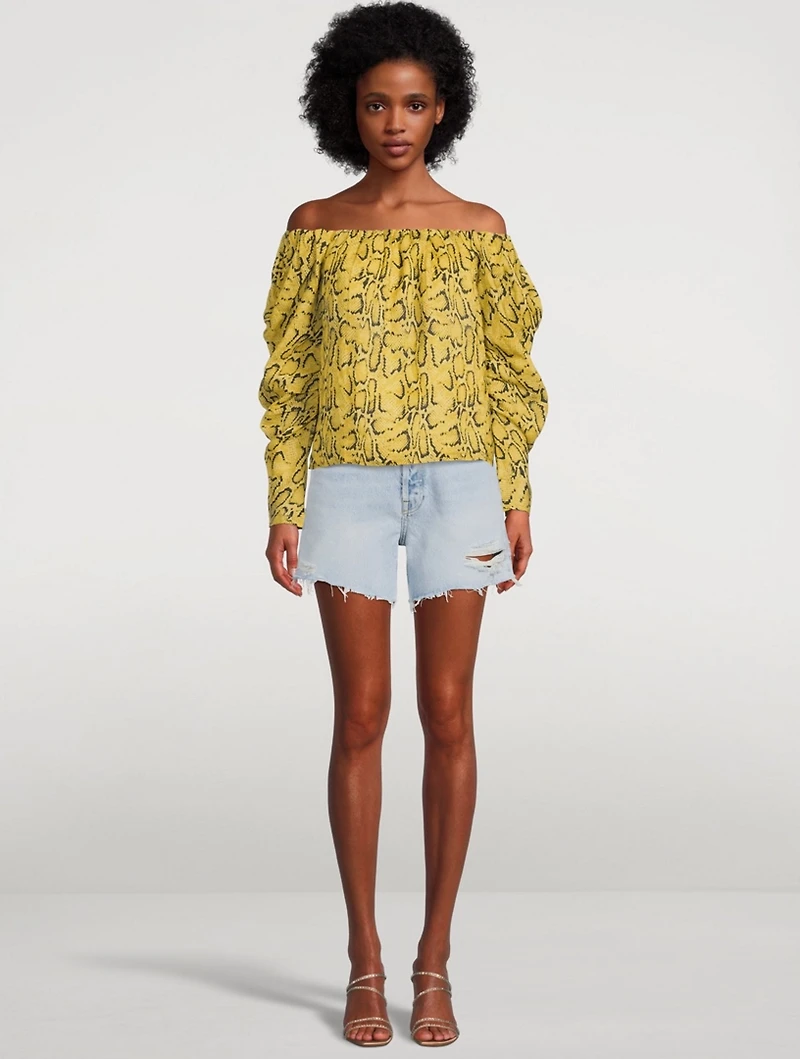 Off-The-Shoulder Billow Top