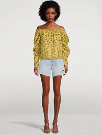 Off-The-Shoulder Billow Top
