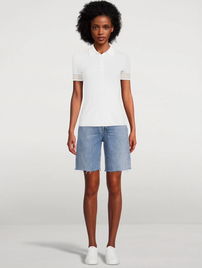 Peyton Rib Polo Shirt