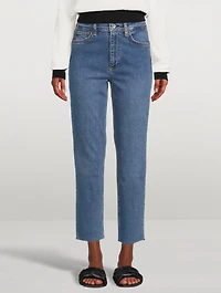Nina High-Waisted Cigarette Ankle Jeans