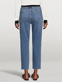 Nina High-Waisted Cigarette Ankle Jeans
