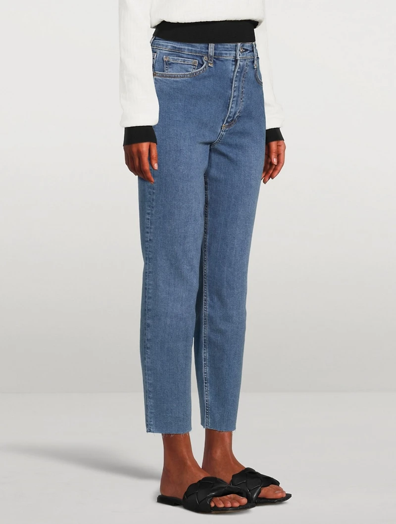 Nina High-Waisted Cigarette Ankle Jeans