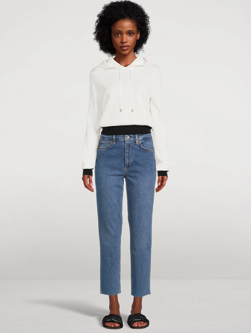 Nina High-Waisted Cigarette Ankle Jeans