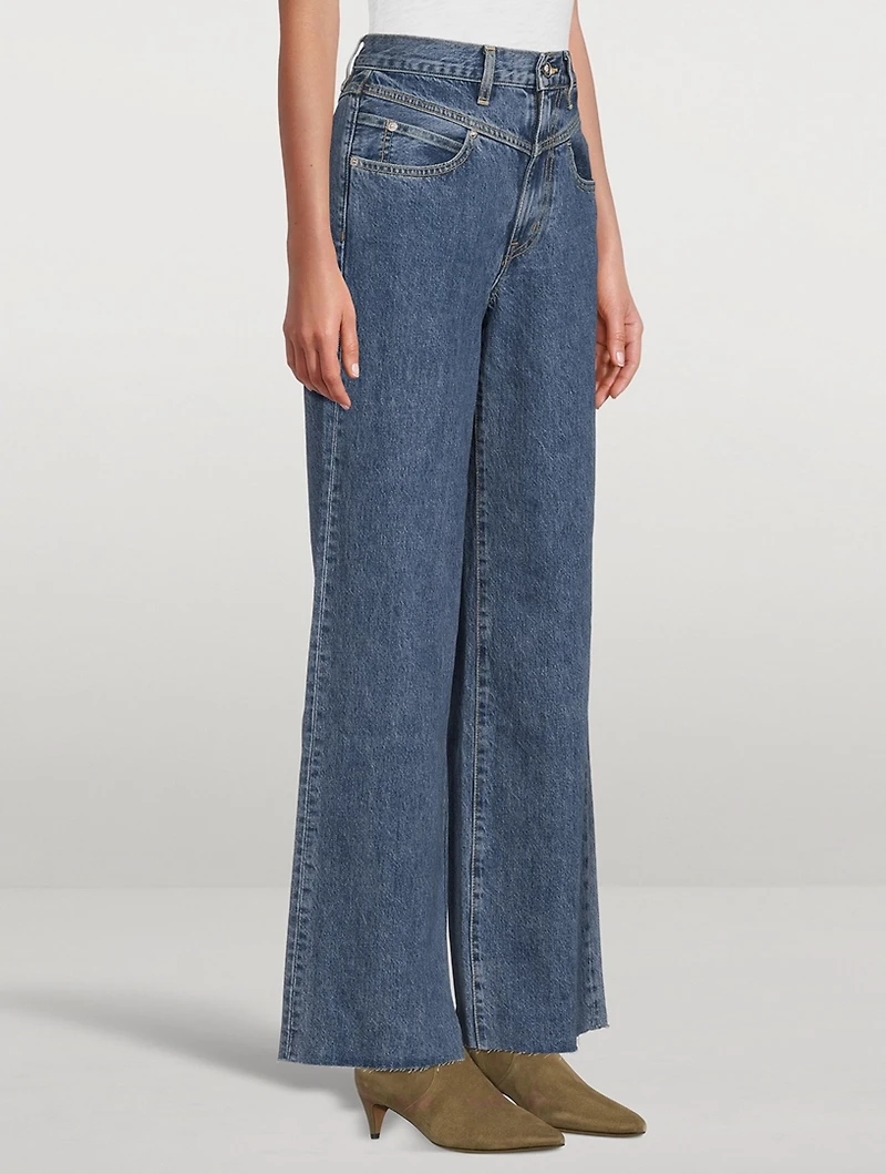 Grace Double-Yoke High-Waisted Jeans