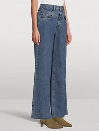 Grace Double-Yoke High-Waisted Jeans