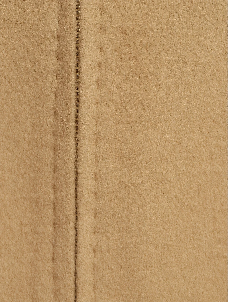Lambswool Crop Zip Jacket