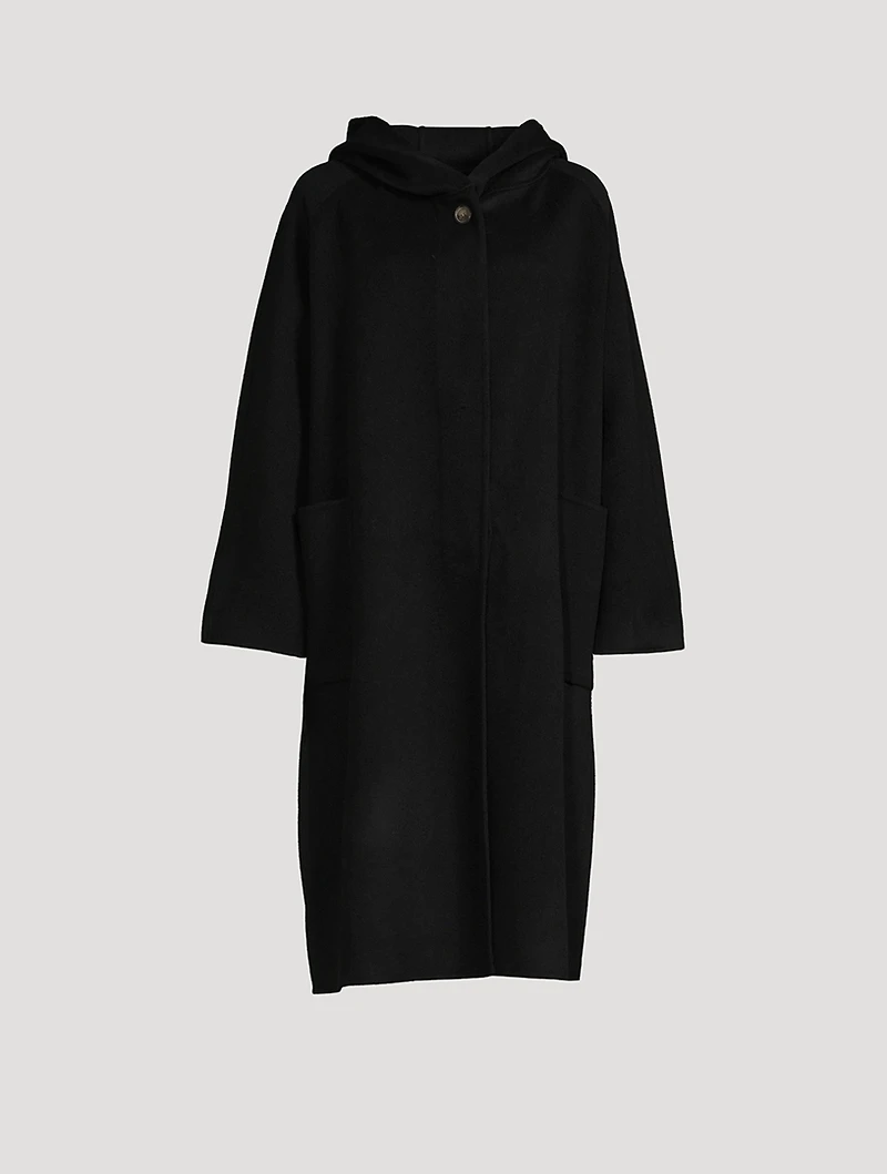 Rahul Lambswool Hooded Coat