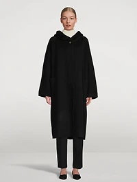 Rahul Lambswool Hooded Coat