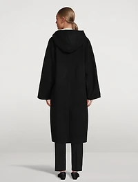 Rahul Lambswool Hooded Coat