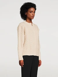 Ortwin Wool Cable-Knit Cardigan