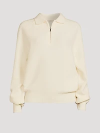 Porter Wool-Blend Zip Pullover Sweater