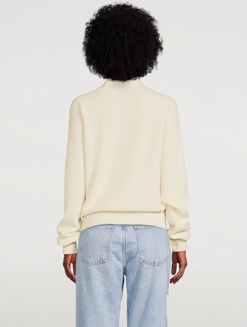 Porter Wool-Blend Zip Pullover Sweater