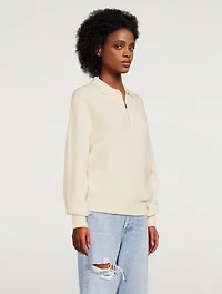 Porter Wool-Blend Zip Pullover Sweater