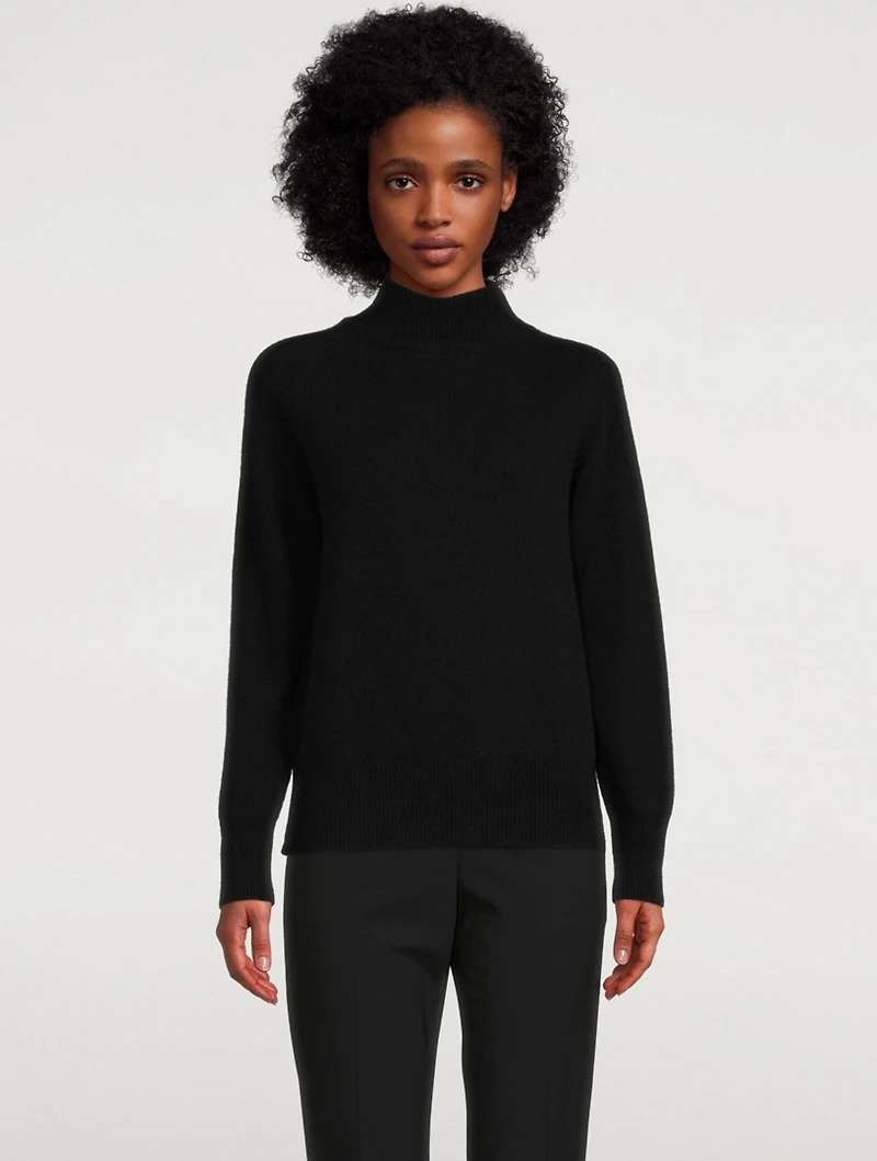 Wool And Cashmere Mockneck Sweater