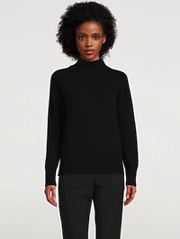 Wool And Cashmere Mockneck Sweater