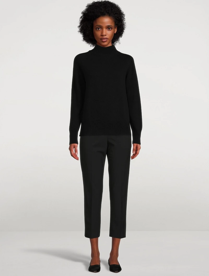 Wool And Cashmere Mockneck Sweater