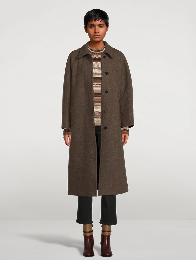 Wool-Blend Coat