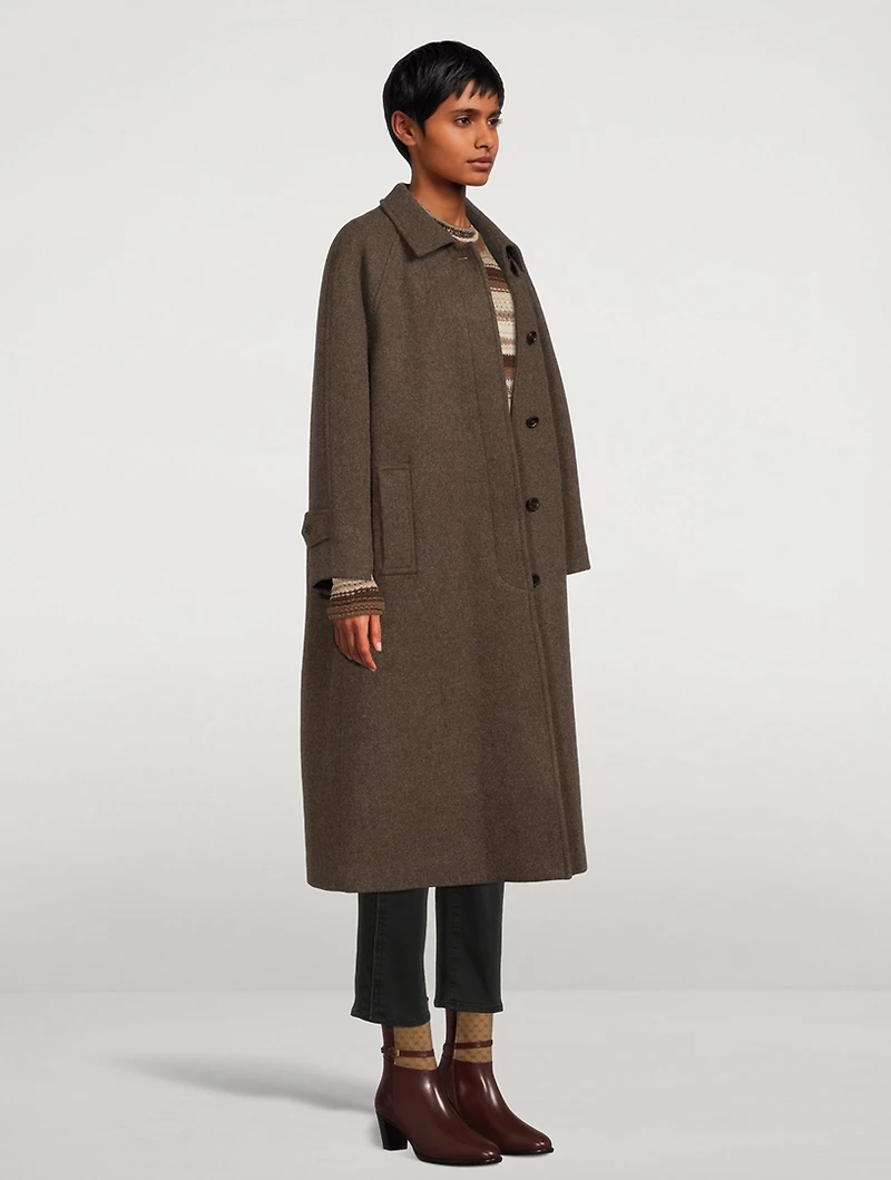 Wool-Blend Coat