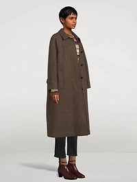 Wool-Blend Coat
