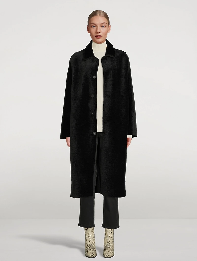 Reversible Faux Shearling Coat