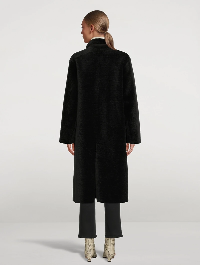 Reversible Faux Shearling Coat