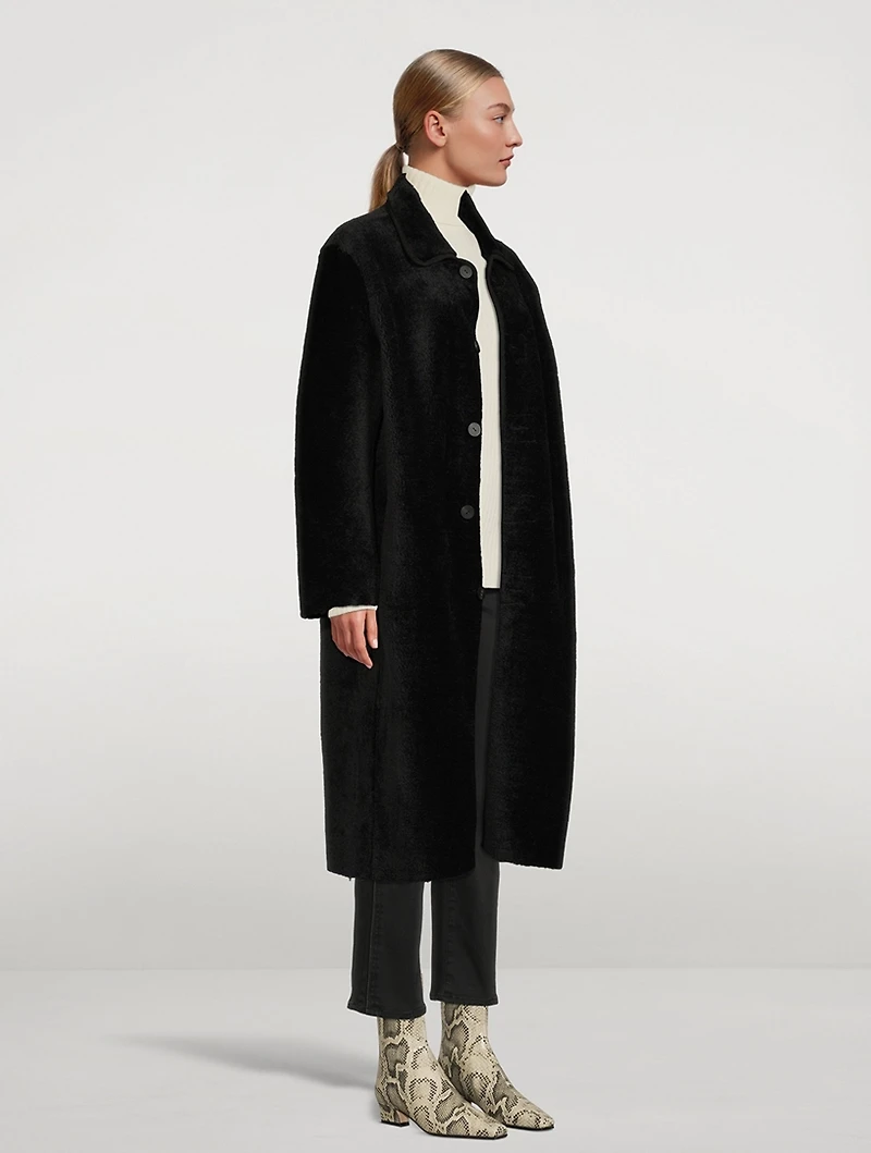 Reversible Faux Shearling Coat