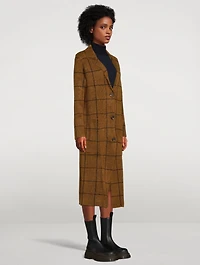 Brita Sweater Coat Plaid