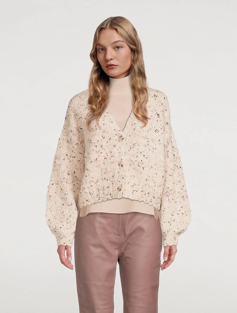 Mollie Puff-Sleeve Cardigan