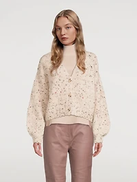 Mollie Puff-Sleeve Cardigan