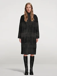 Ruby Long Cardigan Coat Plaid
