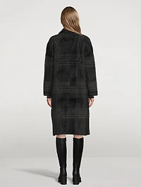 Ruby Long Cardigan Coat Plaid