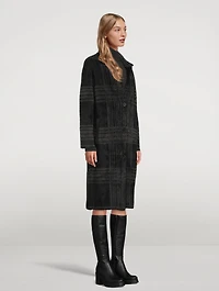 Ruby Long Cardigan Coat Plaid