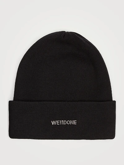 Wool-Blend Hotfix Logo Beanie