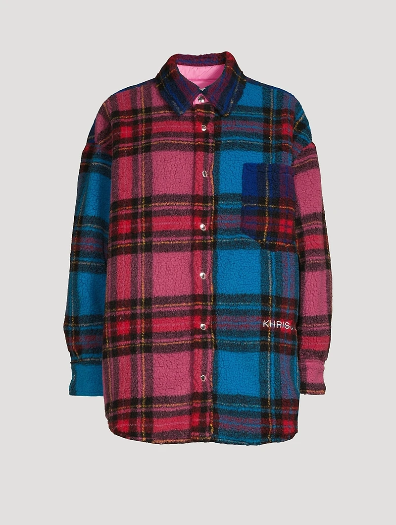 Puff Pile Shirt Check Print