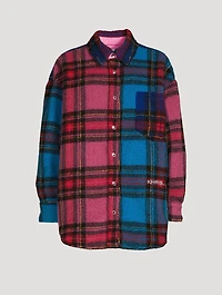 Puff Pile Shirt Check Print