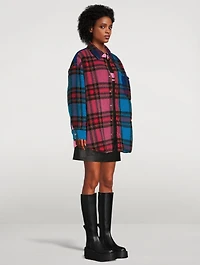 Puff Pile Shirt Check Print