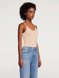 Spaghetti V-Strap Bodysuit