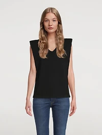 Zosia Padded Shoulder T-Shirt