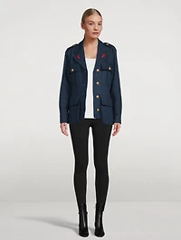 Wool And Alpaca Bellows Pocket Army Jacket