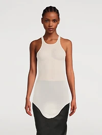 Gethsemane Viscose Silk Rib Jersey Tank Top